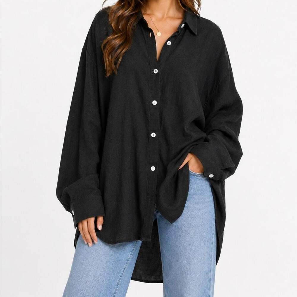 American Eagle Outfitters Women's Black Blouse